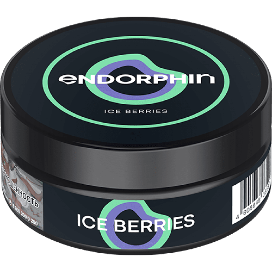 Фото и внешний вид — Табак для кальяна ENDORPHIN 125г - Ice Berries (Ягодные леденцы)