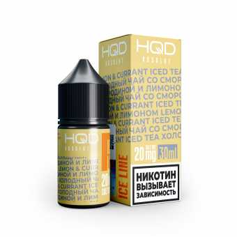 Жидкость HQD ABSOLUT (ICE LINE) SALT - Iced Lemon Tea with Currants (Чай смородина лимон) 30мл str