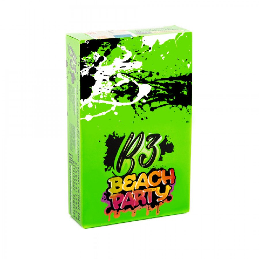 Фото и внешний вид — Табак для кальяна B3 - Beach Party (Манго, маракуйя, лимон) 50гр