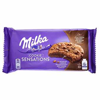 Милка Печенье Куки Сенсейшн Софт Инсайд Шоко 156гр (12шт/уп)