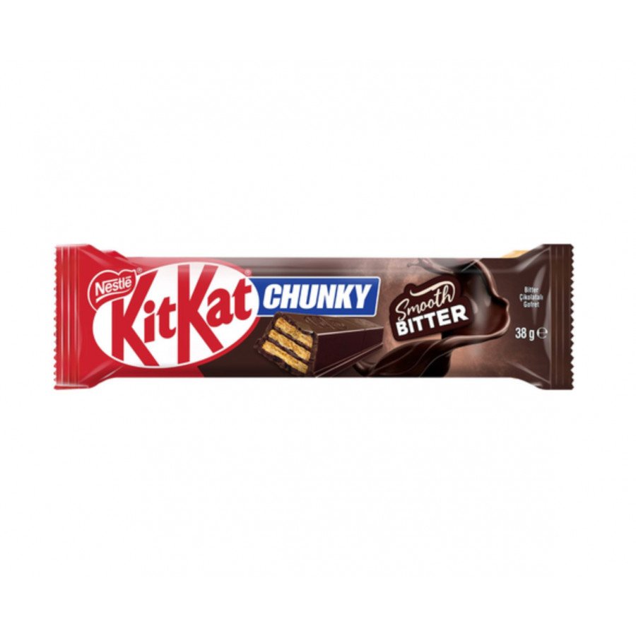 Фото и внешний вид — KitKat Chunky Smooth Bitter 38г (12шт/уп)