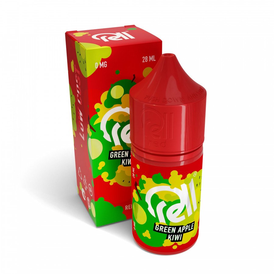 Фото и внешний вид — Жидкость RELL RED SALT - Green Apple Kiwi (Яблоко киви) 28мл 0мг