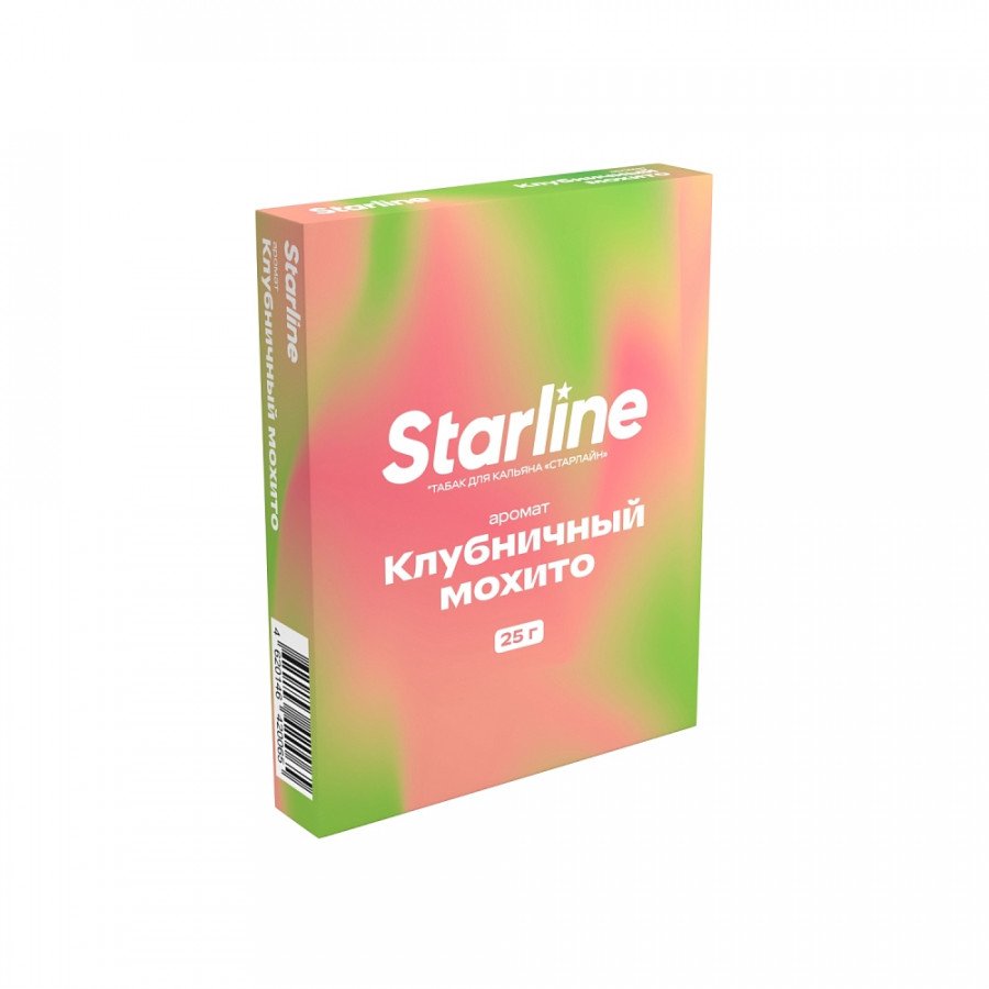 Фото и внешний вид — Табак для кальяна Старлайн (Клубничный мохито), 25 г