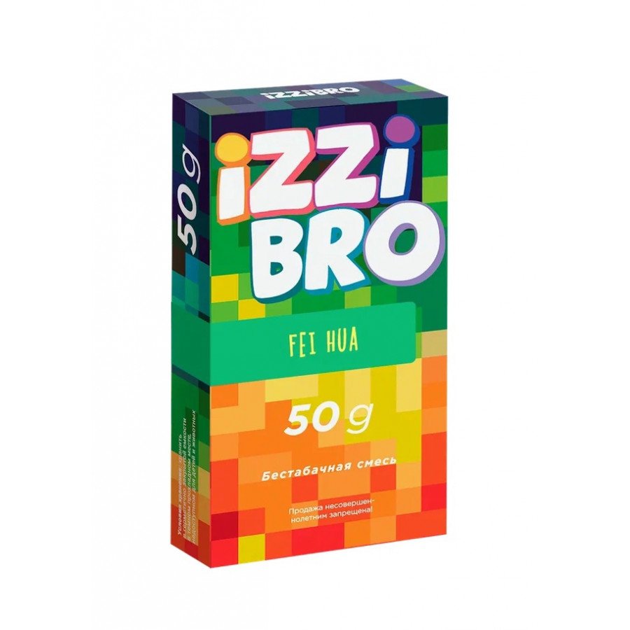 Фото и внешний вид — Смесь для кальяна IZZIBRO 50г - Fei Hua (Ледяная фейхоа)
