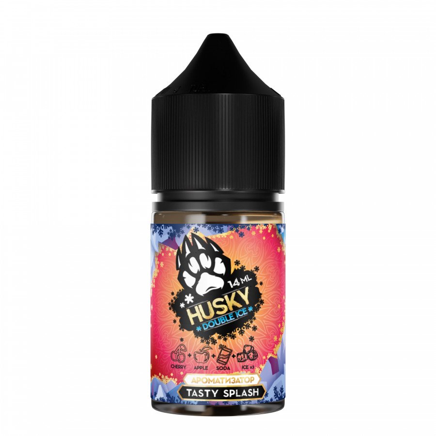 Фото и внешний вид — Конструктор HUSKY DOUBLE ICE - Tasty Splash (Ледяная Вишнево-Яблочная Содовая) 30мл 0мг