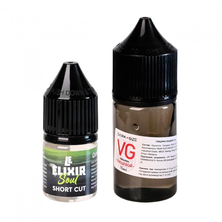 Фото и внешний вид — Конструктор DARK X SIZE (LE ELIXIR) - Soul (Зеленый Чай с Манго и Лимоном) 30мл 0мг