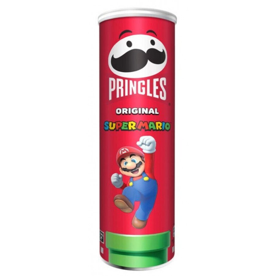 Фото и внешний вид — Pringles - Super Mario Original 165г (19шт/уп)