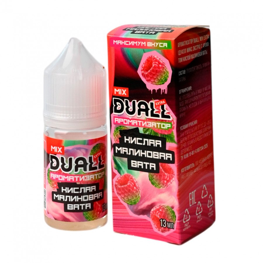 Фото и внешний вид — Конструктор DUALL MIX EXTRA - Кислая Малиновая Вата 30мл 0мг