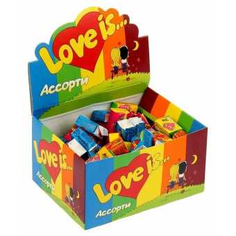 LOVE IS жевательная резинка Микс 4.2гр (100шт/уп)