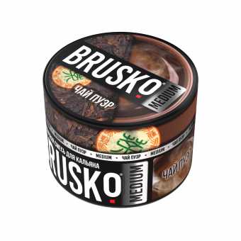 Смесь для кальяна BRUSKO 50г - Чай Пуэр