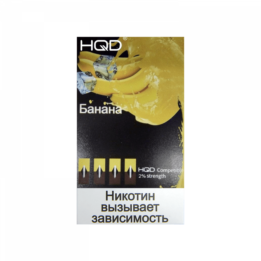 Фото и внешний вид — Картридж HQD Банан 4шт