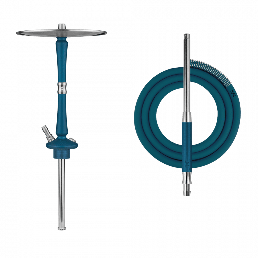 Фото и внешний вид — Кальян HOOB - Go (Marine Blue x Stainless Steel) Без колбы