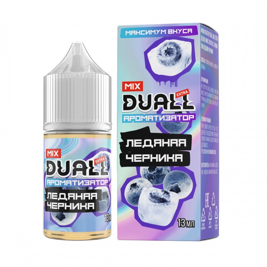 Фото и внешний вид — Конструктор DUALL MIX EXTRA - Ледяная Черника 30мл 0мг