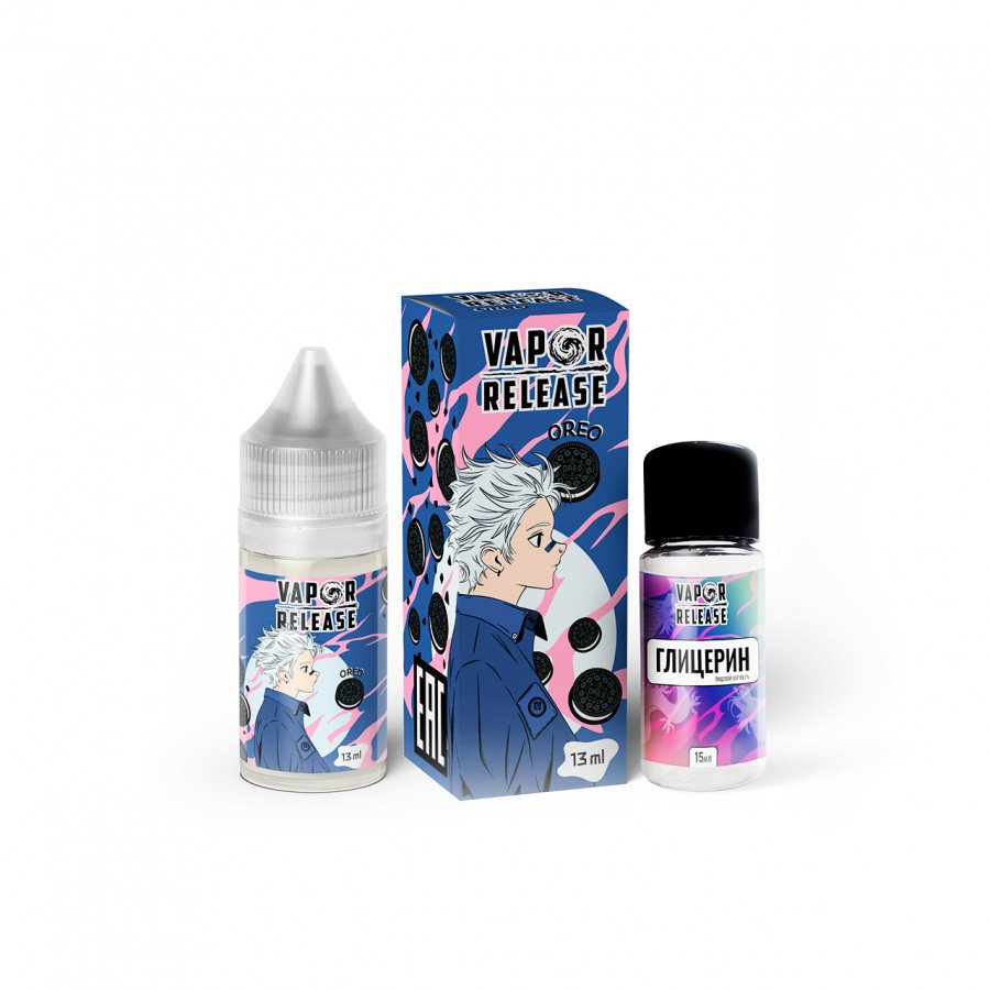 Фото и внешний вид — Конструктор VAPOR RELEASE - Oreo (Шоколадное Печенье) 30мл 0мг