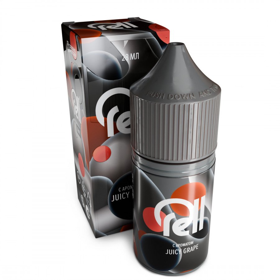 Фото и внешний вид — Жидкость RELL GRAY SALT - Сочный виноград 28мл 0мг
