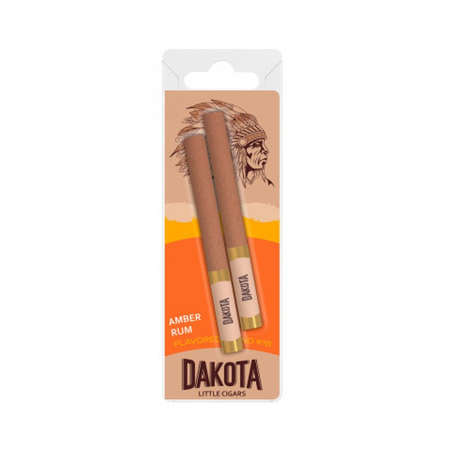 Фото и внешний вид — Сигариллы Dakota Янтарный ром 2шт