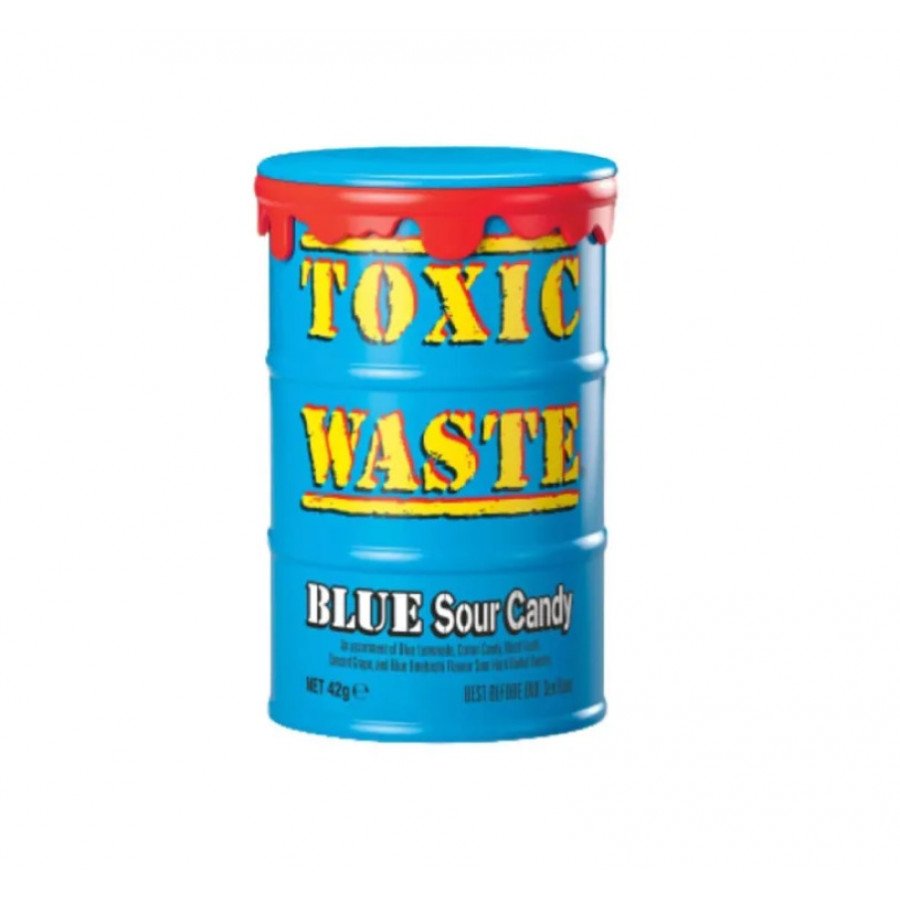 Фото и внешний вид — Токсик Леденцы Wastle Blue Drum 42гр (голубая бочка) (12шт/уп)*12