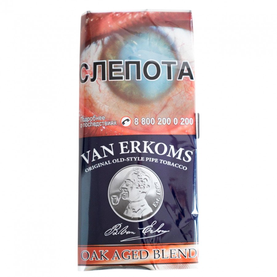 Фото и внешний вид — Трубочный табак VAN ERKOMS 40г - Oak Aged Blend (Оук Ейдж Блэнд)