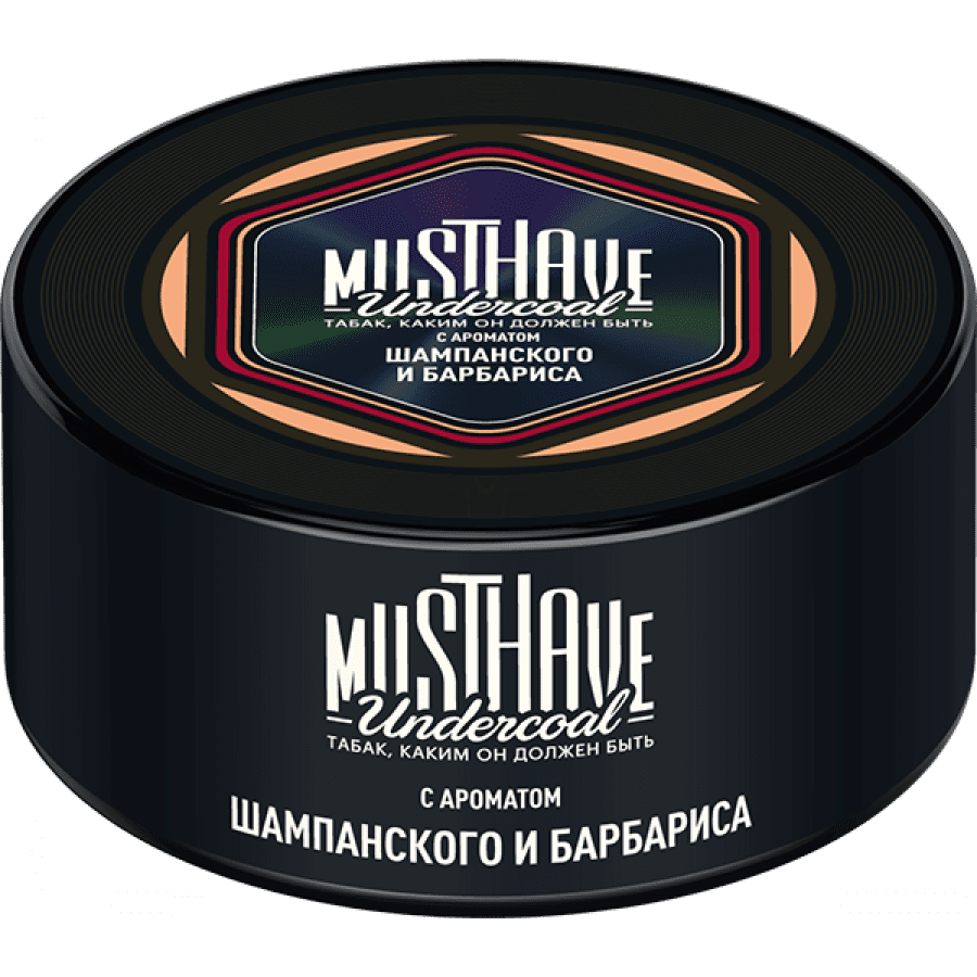 Фото и внешний вид — Табак для кальяна MUST HAVE 125г - с ароматом Шампанского и Барбариса