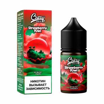 Жидкость CRAZY CHILL SALT - Strawberry Kiwi (Клубника Киви) 30мл strong
