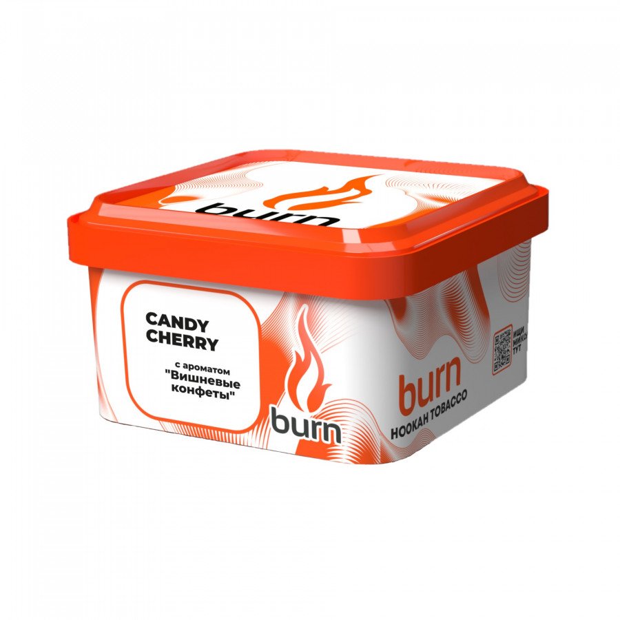 Фото и внешний вид — Табак для кальяна BURN 200г - Candy Cherry (Вишневые Конфеты)