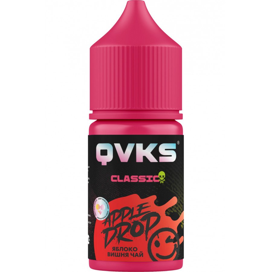 Фото и внешний вид — Жидкость QVKS Classic - Яблоко Вишня Чай 30мл strong