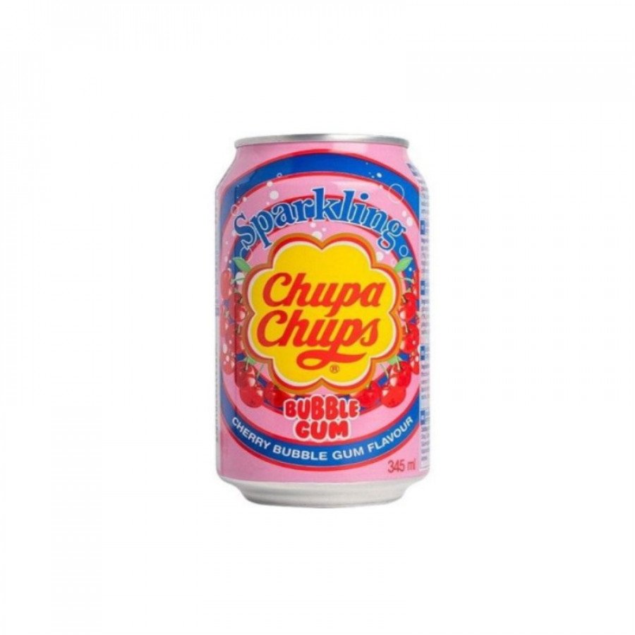 Фото и внешний вид — Напиток Chupa Chups - Bubble Gum Cherry 345мл