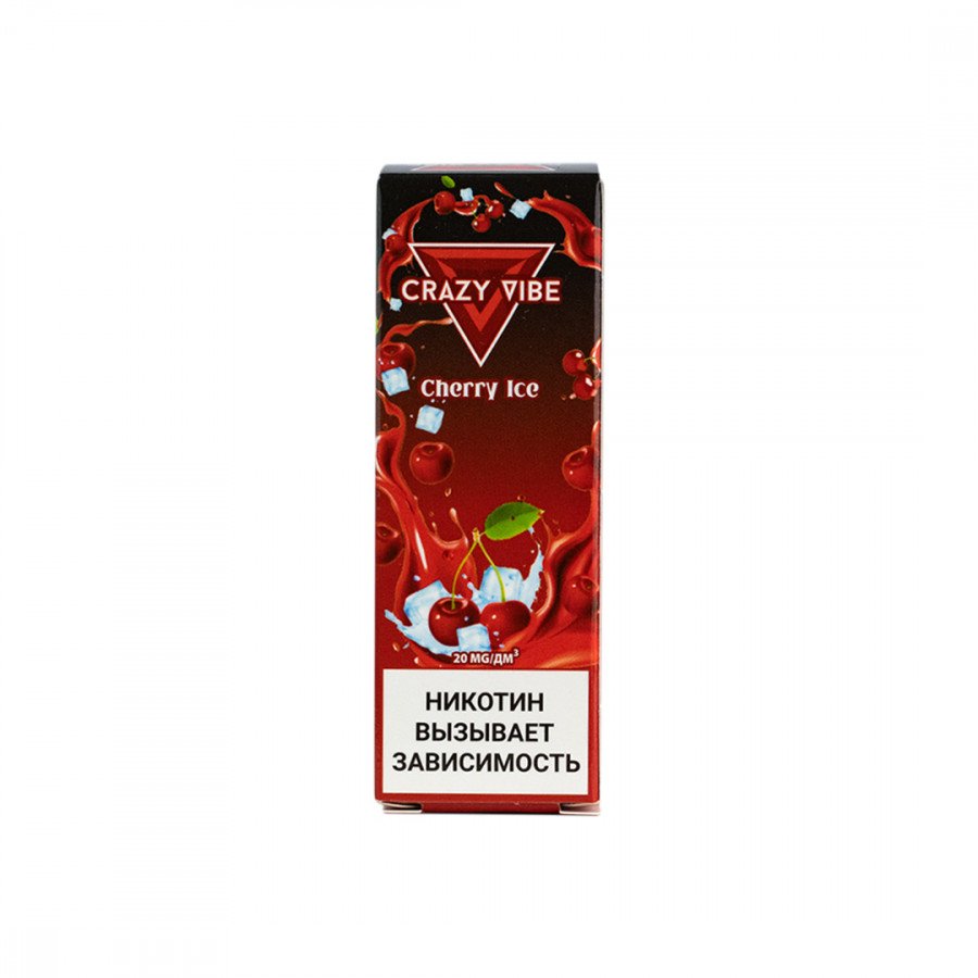 Фото и внешний вид — Жидкость CRAZY VIBE SALT - Cherry Ice (Вишня со льдом) 30мл strong