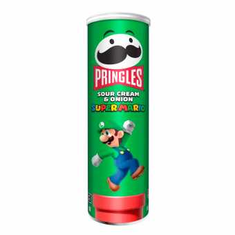 Pringles - Super Mario Sour Cream&Onion 165г (19шт/уп)