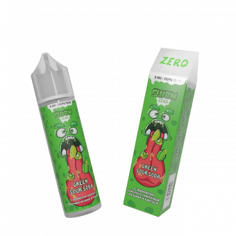 Жидкость SLURM SALT - Green Sour Soda (Кислый лимонад из киви и кактуса) 58мл 0мг