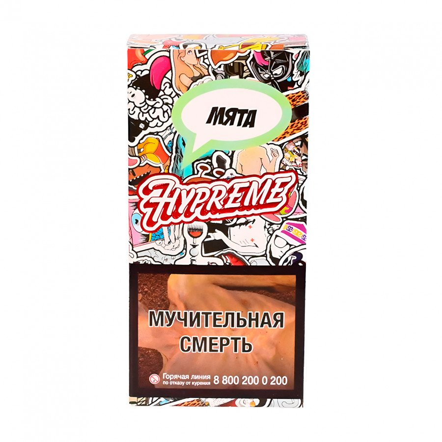 Фото и внешний вид — Табак для кальяна HYPREME RED LINE 40г - Mint Yet (Мята)