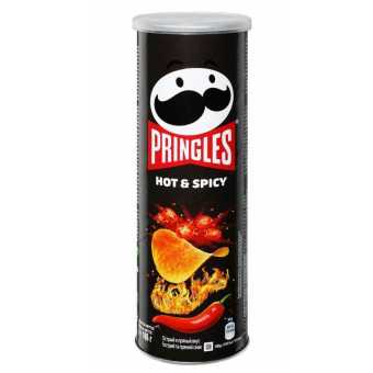 Принглс Hot & Spicy 165гр (19шт/уп)