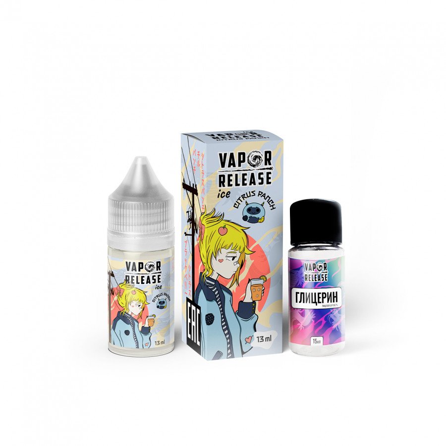 Фото и внешний вид — Конструктор VAPOR RELEASE - Citrus Panch (Цитрусовый Пунш Персик Ежевика) 30мл 0мг