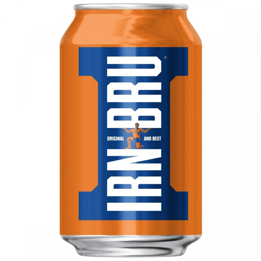 Фото и внешний вид — Газированный напиток IRN BRU Оригинал 330мл