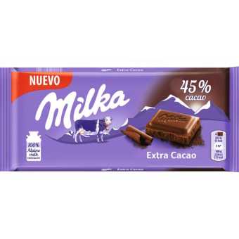 Милка Шоколадная плитка 100гр Экстра Какао Дарк (23шт/уп)
