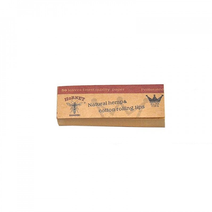 Фото и внешний вид — Фильтры сигаретные HORNET Tips Paper Brown 21/60мм (50)