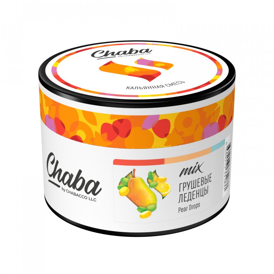 Фото и внешний вид — Смесь для кальяна CHABA 40г - Pear Drops (Грушевые Леденцы)