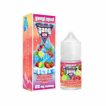 Жидкость GANG ICE SALT - Клубнично-Малиновый Лайм 30мл strong