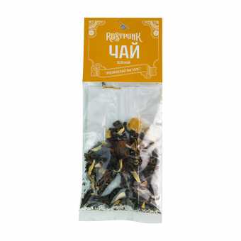 Чай зеленый RUSTPUNK - Тропический пистолет (с ароматом ананаса, манго и маракуйи) 12г