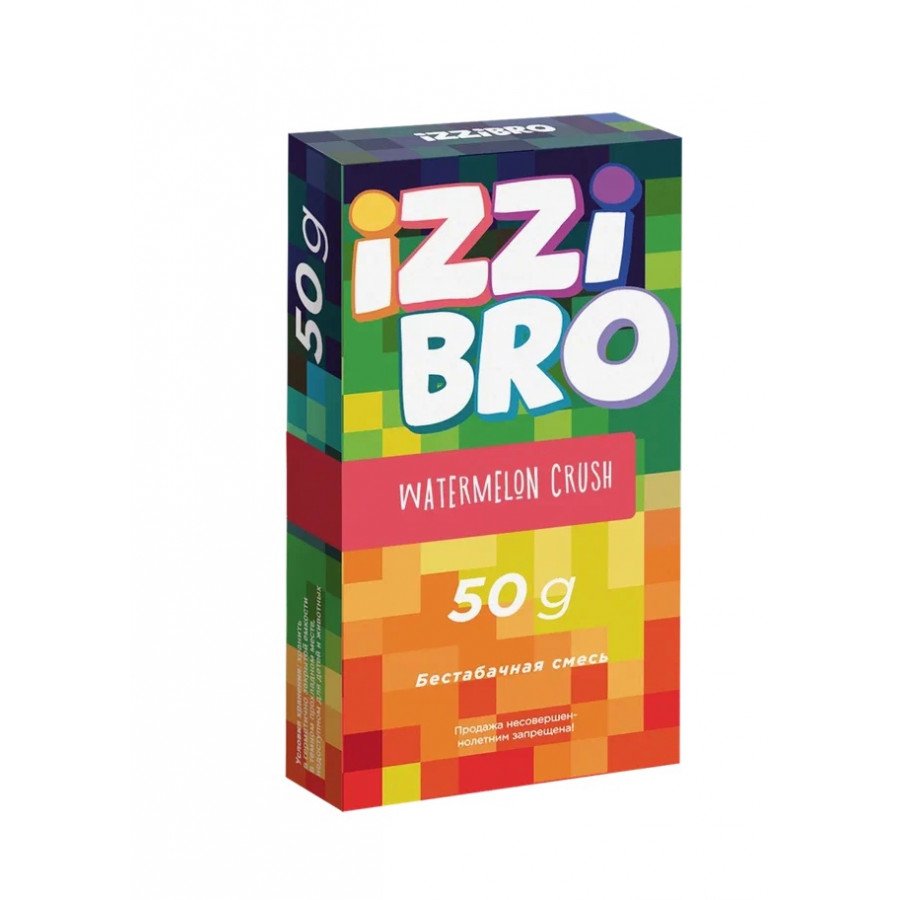 Фото и внешний вид — Смесь для кальяна IZZIBRO 50г - Watermelon Crush (Ледяной арбуз)