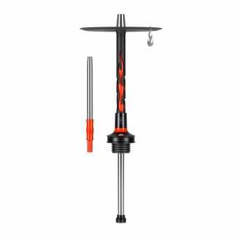 Кальян MISHA Revolt Hero - Flame (Черный Красный) Без колбы