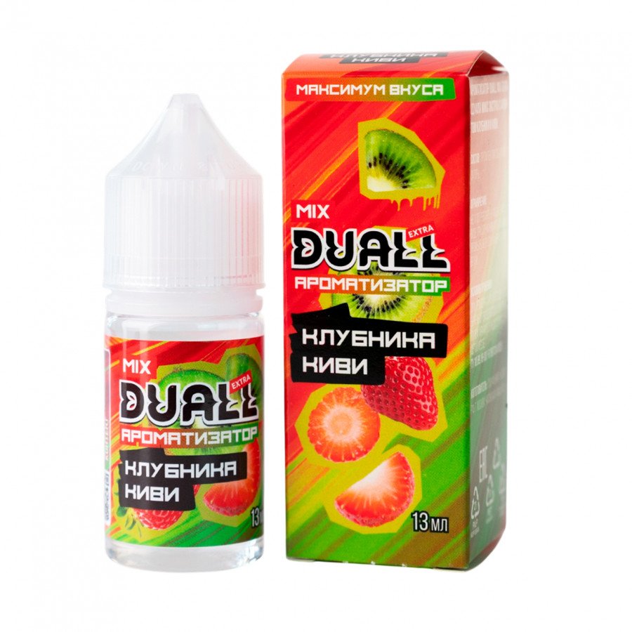 Фото и внешний вид — Конструктор DUALL MIX EXTRA - Клубника Киви 30мл 0мг