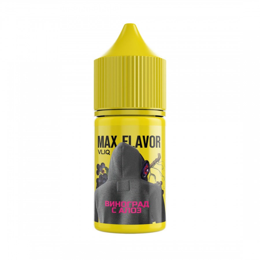 Фото и внешний вид — Жидкость VLIQ MAX FLAVOUR SALT - Виноград с Алоэ 27мл 0мг