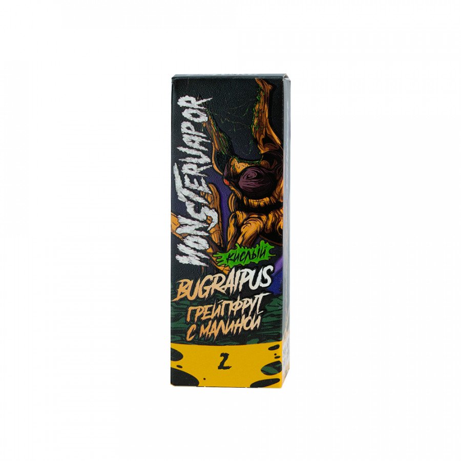 Фото и внешний вид — Жидкость MONSTERVAPOR SALT - Bugrapius (Грейпфрут с малиной) 30мл strong