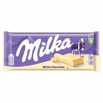 Милка Шоколадная плитка 90гр White (24шт/уп)