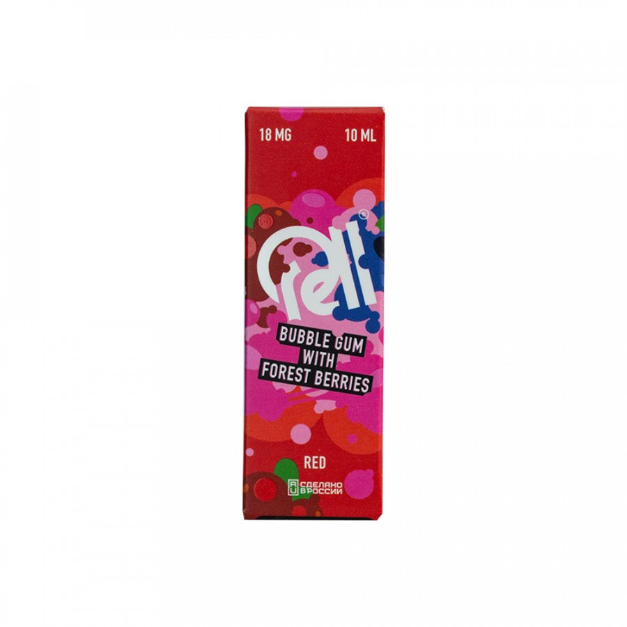Фото и внешний вид — Жидкость RELL RED SALT - Bubble Gum with Forest Berries (Жвачка с лесными ягодами) 10мл 18мг