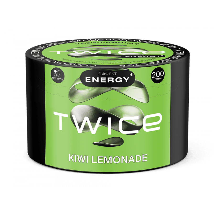 Фото и внешний вид — Табак для кальяна TWICE 200г - Kiwi Lemonade (Киви лимонад)