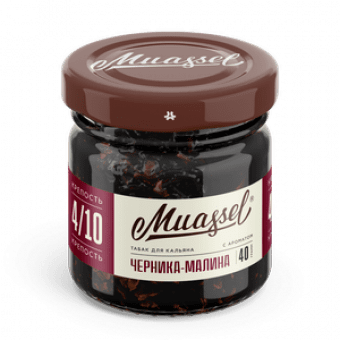 Табак для кальяна MUASSEL (4/10) 40гр - Черника Малина