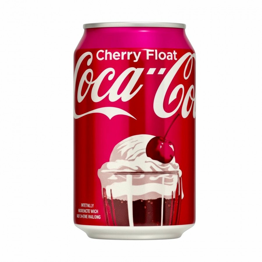 Фото и внешний вид — Coca-Cola - Cherry Float 355мл