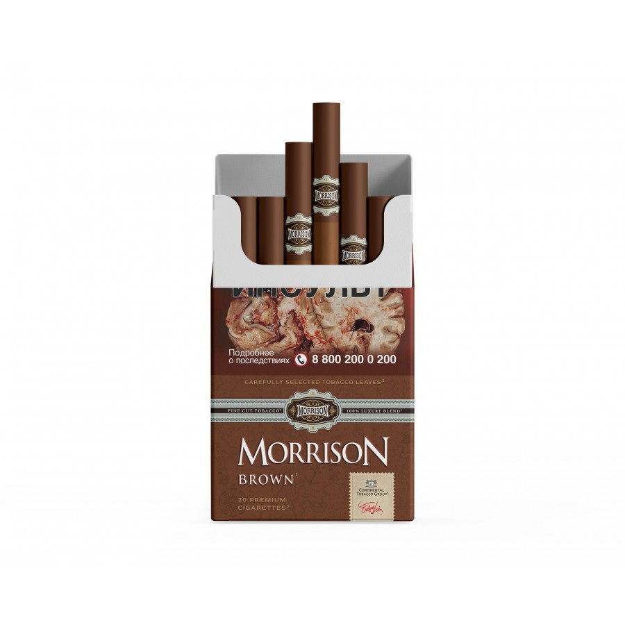 Фото и внешний вид — Сигареты MORRISON - Brown (Шоколад)